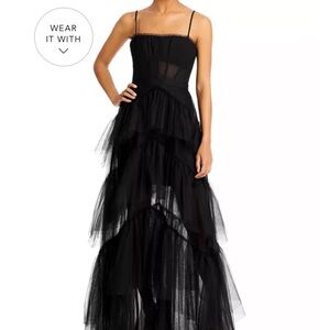 BCBGMAXAZRIA Tulle Corset Essential Gown size 8 HEMMED